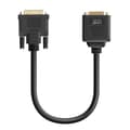 Miniatyrbild 2 av 4: DVI hane till VGA hona och DVI-I hona Adapter Kompakt 33cm LinQ Svart