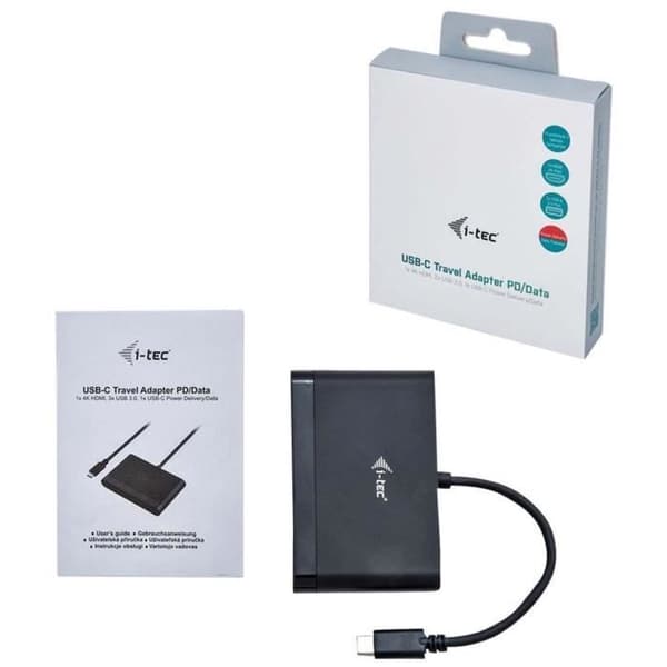 USB-C reseadapter - I-TEC - 1x HDMI, 2x USB 3.0, 1x USB-C PD/Data (C31DTPDHDMI)