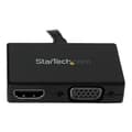 Miniatyrbild 1 av 3: Ljud-/videoadapter - STARTECH.COM - 2-i-1-omvandlare - DisplayPort till HDMI/VGA - Svart