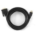 Miniatyrbillede 4 af 9: HDMI til DVI-adapter GEMBIRD 5m, HDMI/DVI, M/M Sort 5 m
