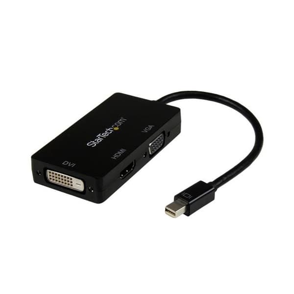 3-i-1 Mini DP till VGA / DVI / HDMI Adapter - Mini DP till VGA / DVI / HDMI Travel Converter - MDP2VGDVHD