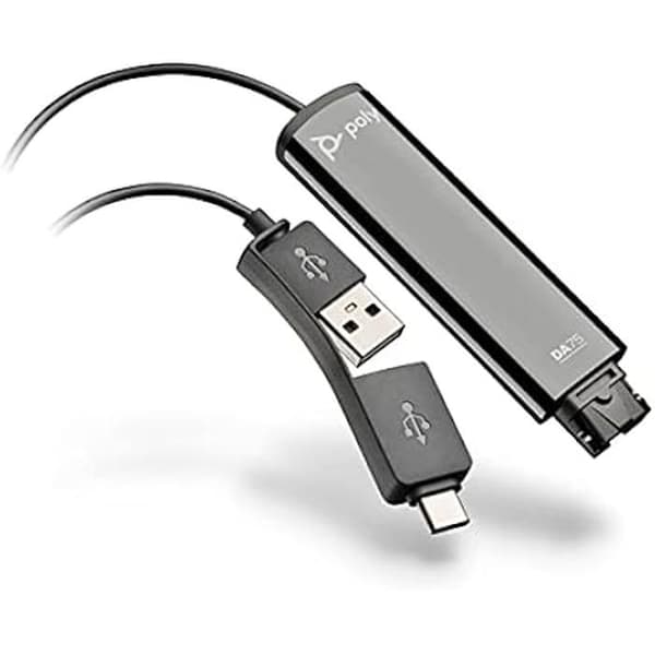 USB-A/C-adapter - QD för EncorePro headset - POLY DA75