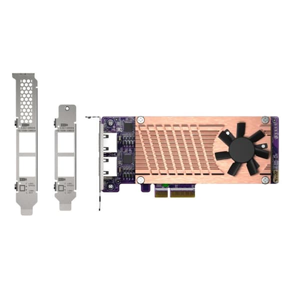 Utvidningskort - Qnap - QM2-2P2G2T - 2 x PCIe Gen3 - 2 x 2.5GbE - M.2 NVMe SSD