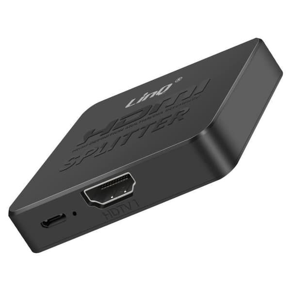 4K Ultra HD HDMI Duplikator på 2 samtidiga skärmar LinQ Black