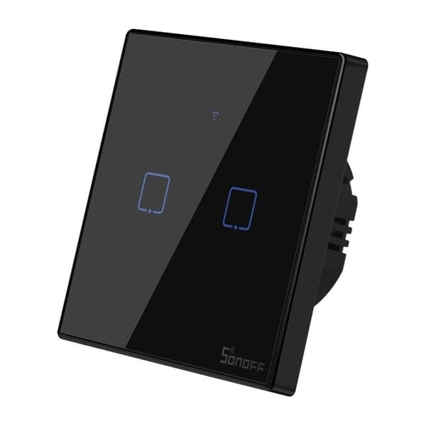 Touch lyskontakt WiFi + RF 433 Sonoff T3 EU TX (2-kanal)