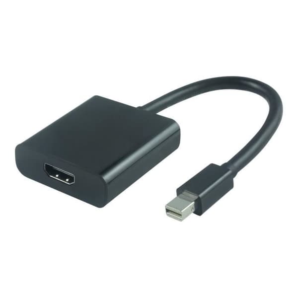 MicroConnect Mini DisplayPort HDMI videoomvandlare svart