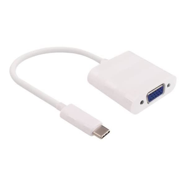 MicroConnect USB-C 3.1 VGA extern videoadapter Vit - USB3.1CVGAW Vit