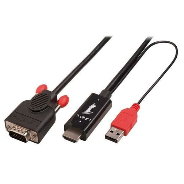HDMI til VGA-adapter LINDY Svart 2 m
