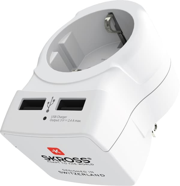 Country Adapter - Europe to USA, USB