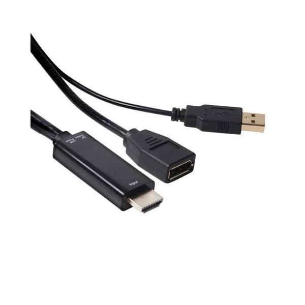 Club 3D CAC-2330 DisplayPort-videoadapter - HDMI HDMI (M) till DisplayPort 18 cm