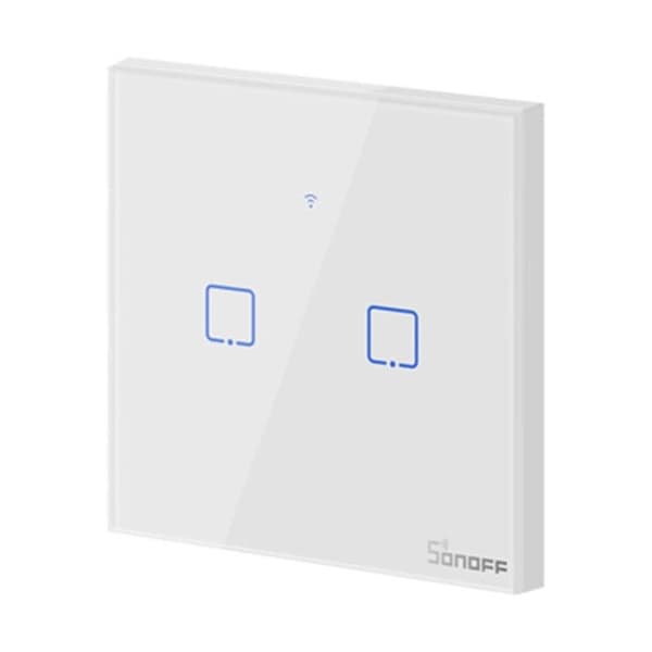 Smart Switch WiFi + RF 433 Sonoff T1 EU TX (2-kanals)