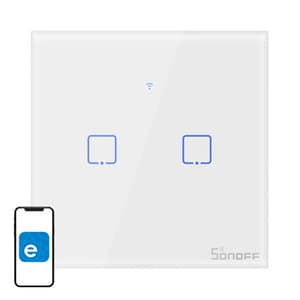 Smart Switch WiFi + RF 433 Sonoff T1 EU TX (2-kanals)