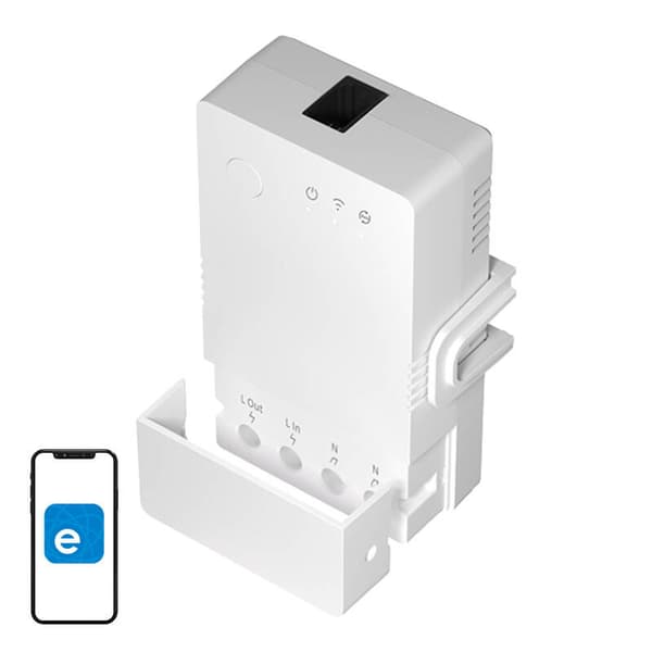 Smart WiFi temperatur- og fugtovervågningskontakt Sonoff THR320 TH Origin