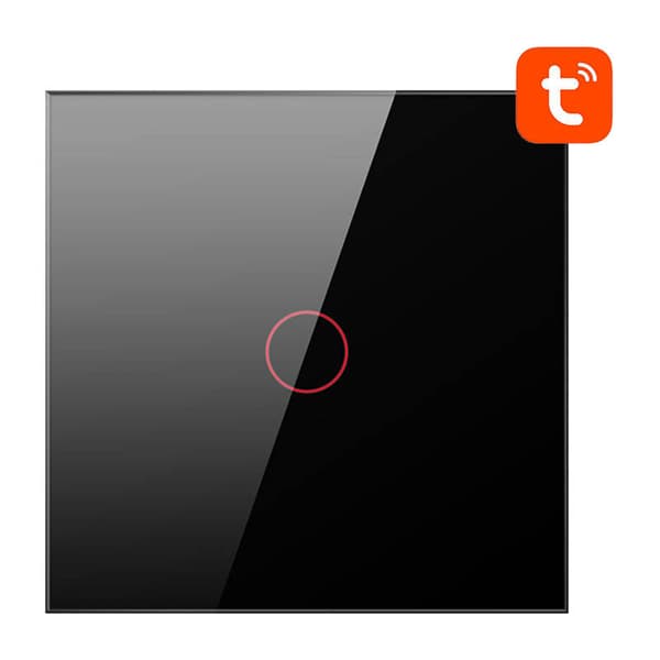 Smart Light Switch WiFi Avatto TS02-EU-B1 1 Way TUYA (svart)