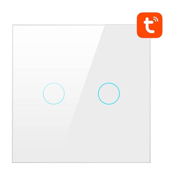 Smart Light Switch WiFi Avatto TS02-EU-W2 2-vejs TUYA (hvid)