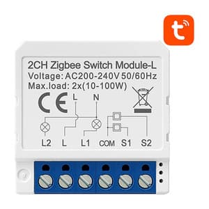 Smart Switch Modul ZigBee Avatto LZWSM16-W2 Ingen Neutral TUYA