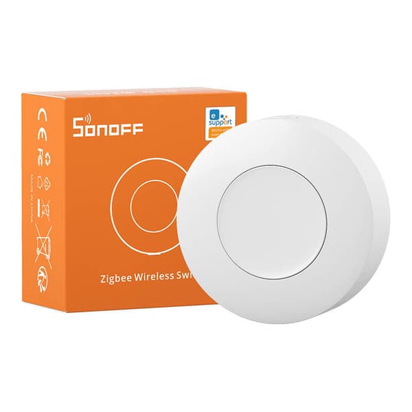 Smart Zigbee trådløs knap Sonoff SNZB-01P (rund fjernbetjening)