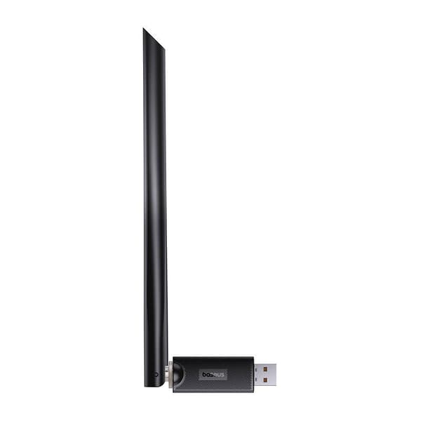 Baseus FastJoy-adapter Wi-Fi med antenne, 150 Mbps (svart)