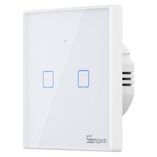 Smart Switch WiFi + RF 433 Sonoff T2 EU TX (2-kanals) opdateret