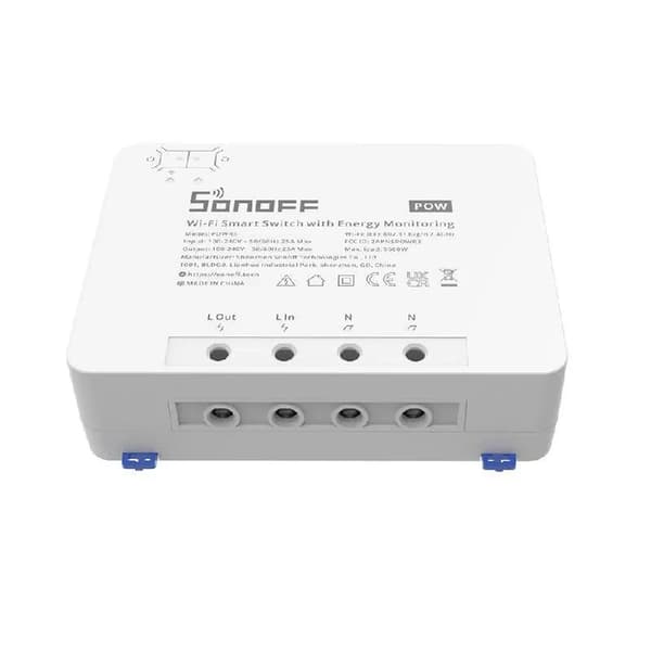 Smart WiFi-switch med energiovervågning Sonoff POWR3 (25A/5500W)