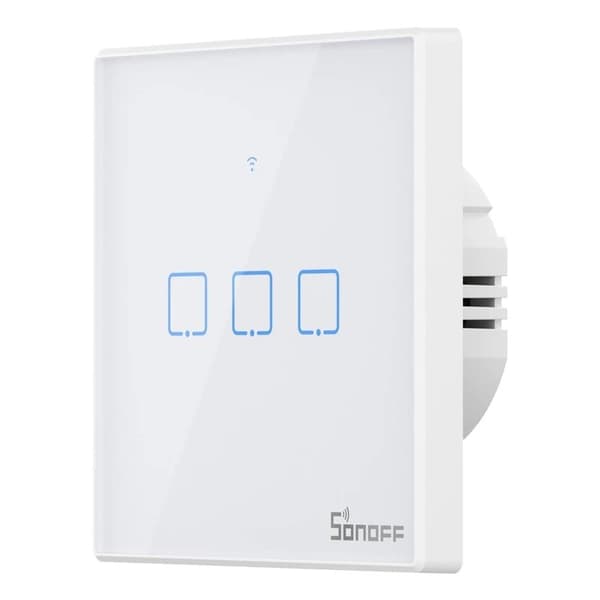 Smart Switch WiFi + RF 433 Sonoff T2 EU TX (3-kanals) uppdaterad