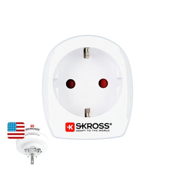 Eladapter Skross 1500203-E Europeisk USA