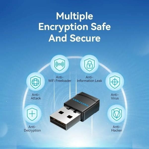 USB WiFi Adapter Vention KDSB0