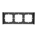 Miniatyrbillede 1 af 3: Ramme til kontakt M5 80 triple 3-fold SONOFF M5-3C-80-F (grafit/sort)