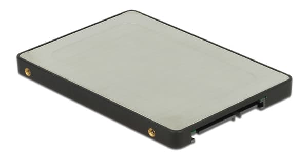 2.5″ Converter SATA 22 pin > M.2 with Enclosure Sort, Sølv