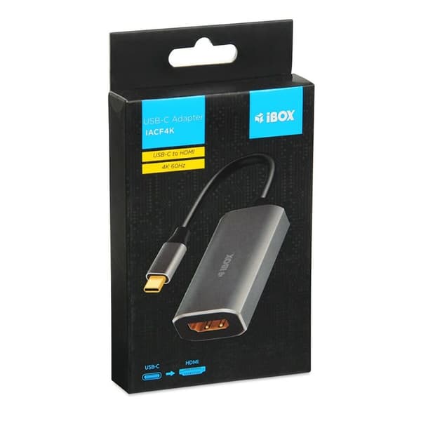 USB-C til HDMI-adapter Ibox IACF4K Sølvfarvet