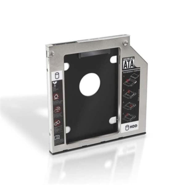 SATA Hard Drive-adapter (2,5" eller 7mm) NANOCABLE 10.99.0101 Sort/Sølvfarvet 2,5"