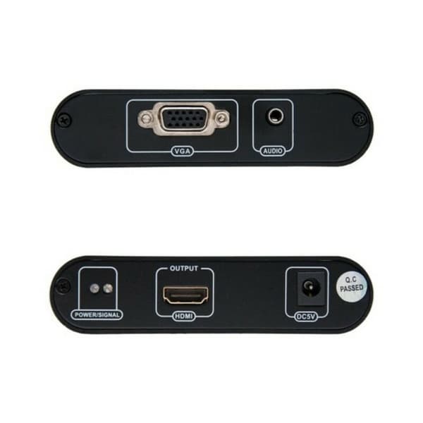 VGA til HDMI-adapter med lyd NANOCABLE 10.16.2101-BK