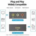 Miniatyrbillede 5 af 5: RCA til HDMI-adapter Vention AEEB0 Sort
