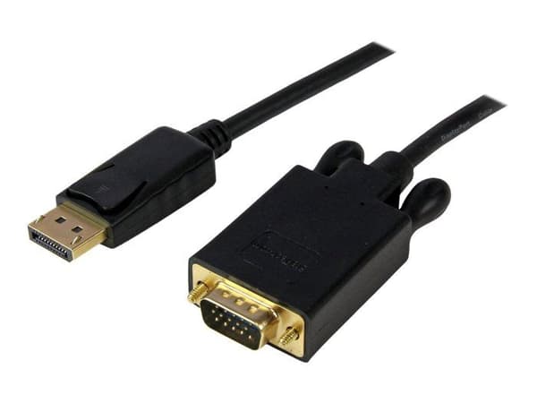 DisplayPort till VGA-adapter - STARTECH.COM - 1,8 m - Upplösning 1920x1200 - Svart