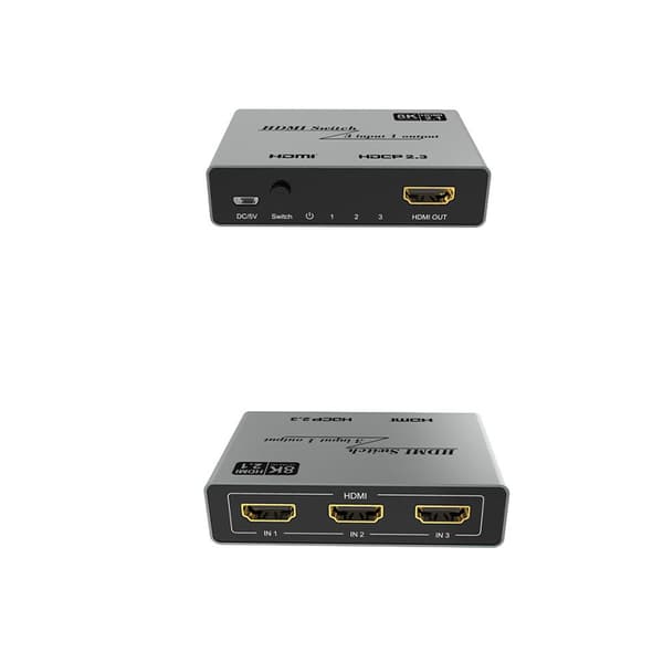 INF YZ-SW301 4K HDMI Switcher med IR-fjärrkontroll