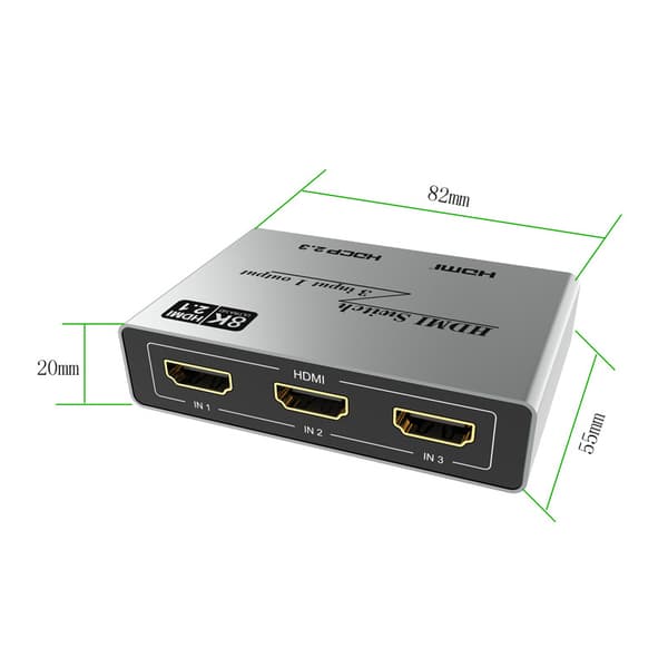INF YZ-SW301 4K HDMI Switcher med IR-fjärrkontroll