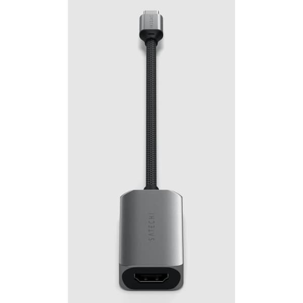 Adapter - Satechi - USB-C till HDMI 2.1 - 8K/60 Hz - 4K/120 Hz - Grå