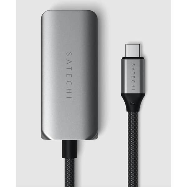 Adapter - Satechi - USB-C till HDMI 2.1 - 8K/60 Hz - 4K/120 Hz - Grå
