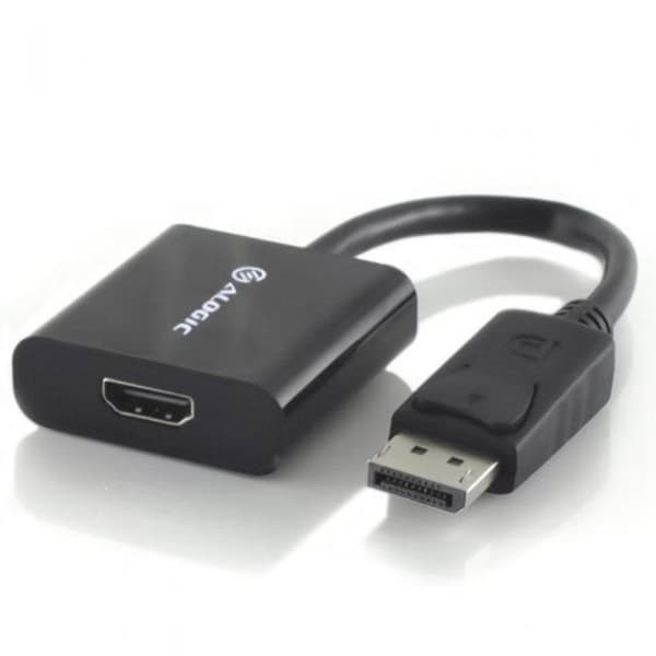 Alogic - DPLC-HD4KAC - DisplayPort 1.2 till HDMI-adapter (hane till hona) med 4K60Hz stöd - 20CM