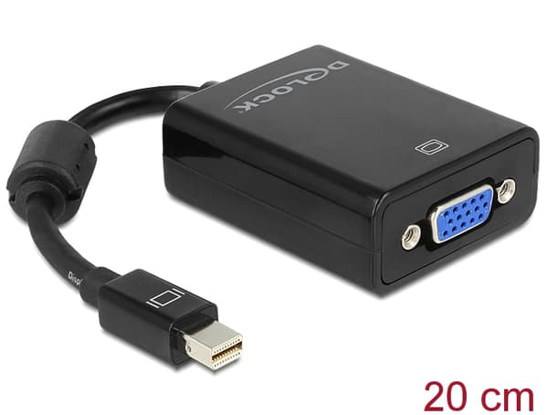 Adapter mini DisplayPort 1.2 male > VGA female Passive black