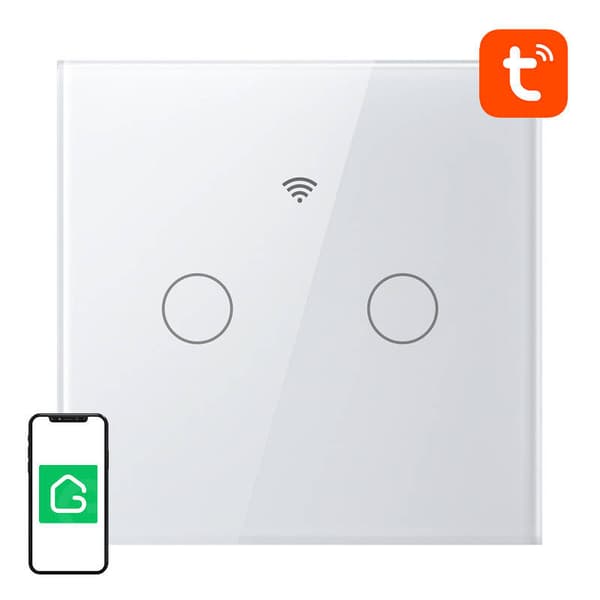 Smart Touch WiFi Light Switch Gosund SLS2 (Tillval N, Dual)