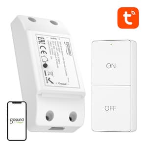 Gosund SW20 10A WiFi Smart Switch + kaukosäädin, Tuya