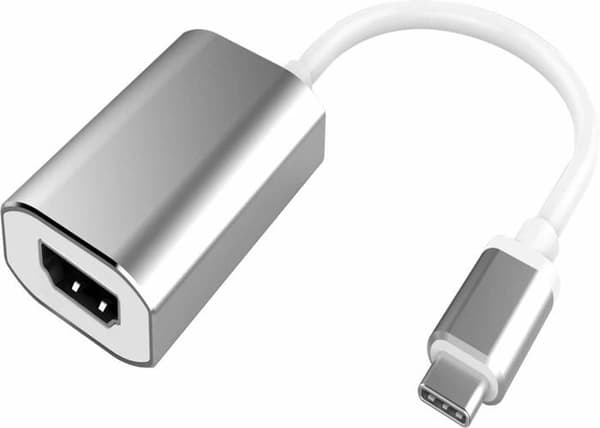 Mikroanslut ljud - videoadapter - USB3.1CHDMI-S - Extern videoadapter - USB-C 3.1 - HDMI - Silber Svart