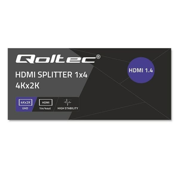 HDMI-Brytare Qoltec 51798 Svart