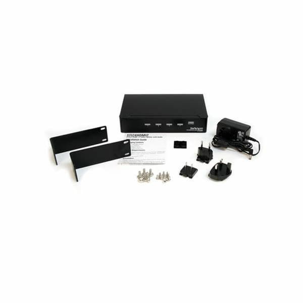 HDMI-kommutator Startech ST124HDMI2 Sort