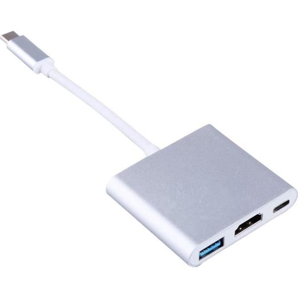 Ultra-tunn HDMI USB C-adapter - Aluminiumhölje - Multifunktionell video PD + data + HDMI