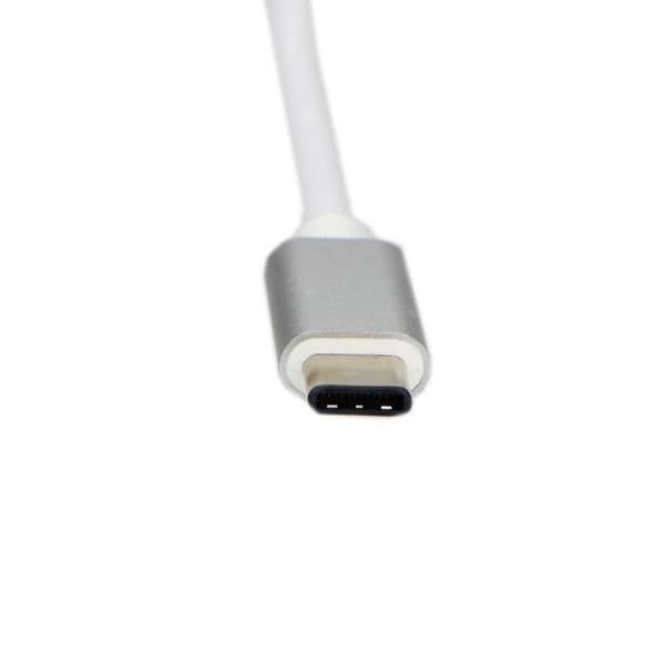 INF Multiport USB-C-adapter för USB, USB-C (USB PD), kompatibel med 4K HDMI, Silver
