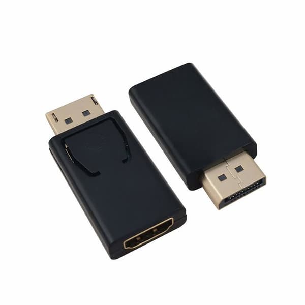 Helos - 288466 - Videoadapter - DisplayPort-kontakt till HDMI-anslutning - Svart - 1080p-stöd