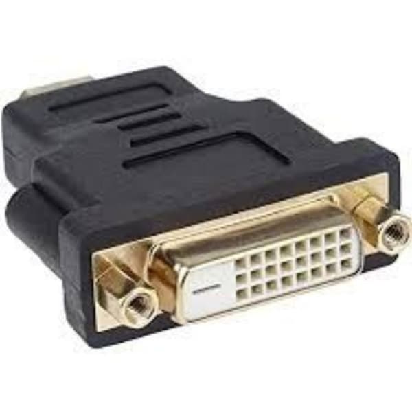 Ljud- och videoadapter Helos - 288402 - Videoadapter - HDMI hane till DVI-I hona - Svart - 4K-stöd