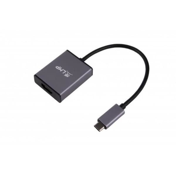 LMP-USB-C till HDMI 2.0-adapter, USB-C 3.1 till HDMI 2.0, aluminiumhus, rymdgrå
